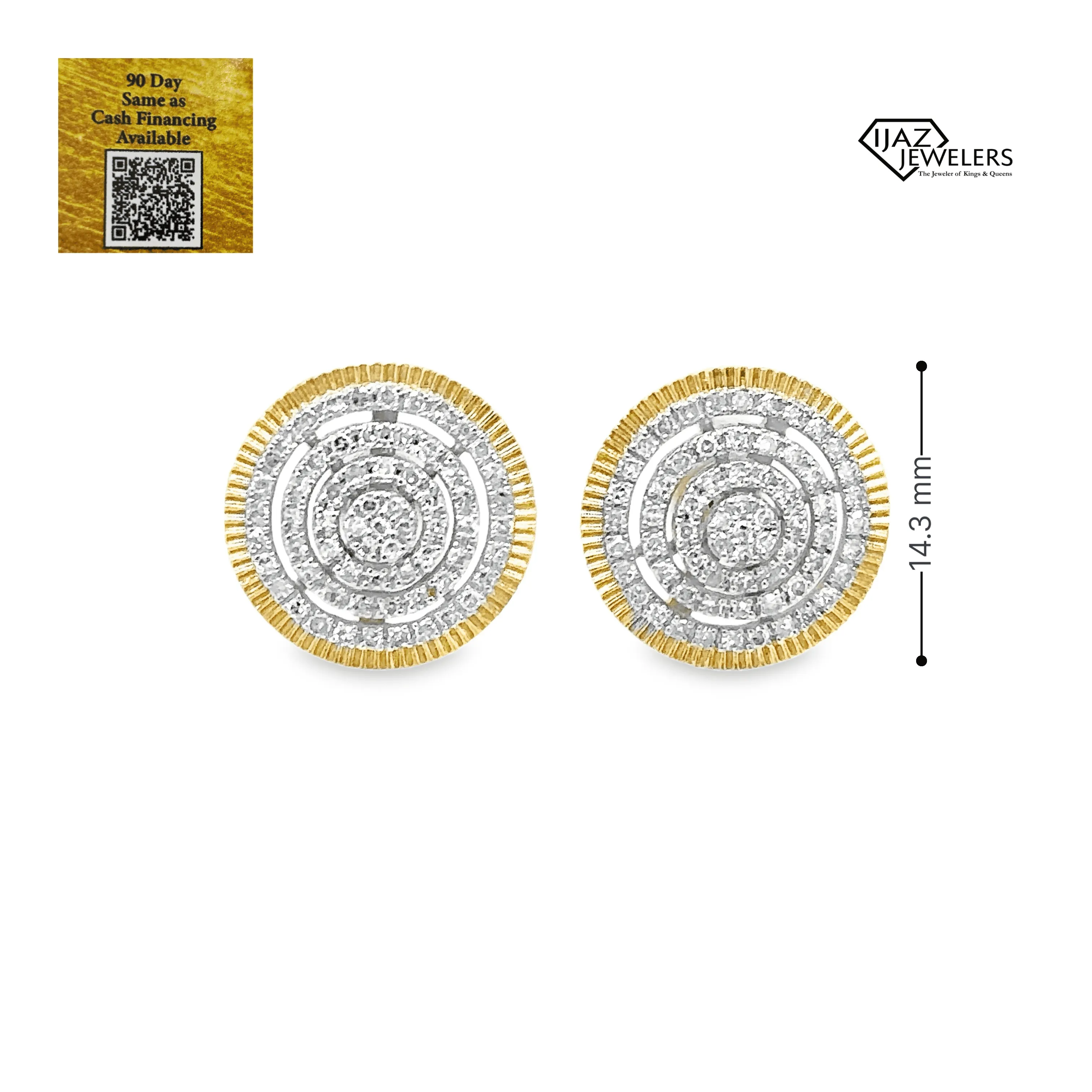 10K Gold 0.65 CTW Diamond Earrings