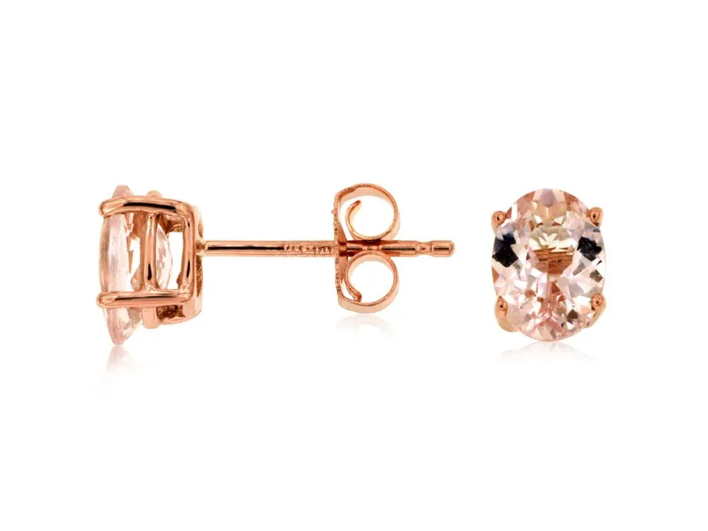 1.32CT MORGANITE STUDS