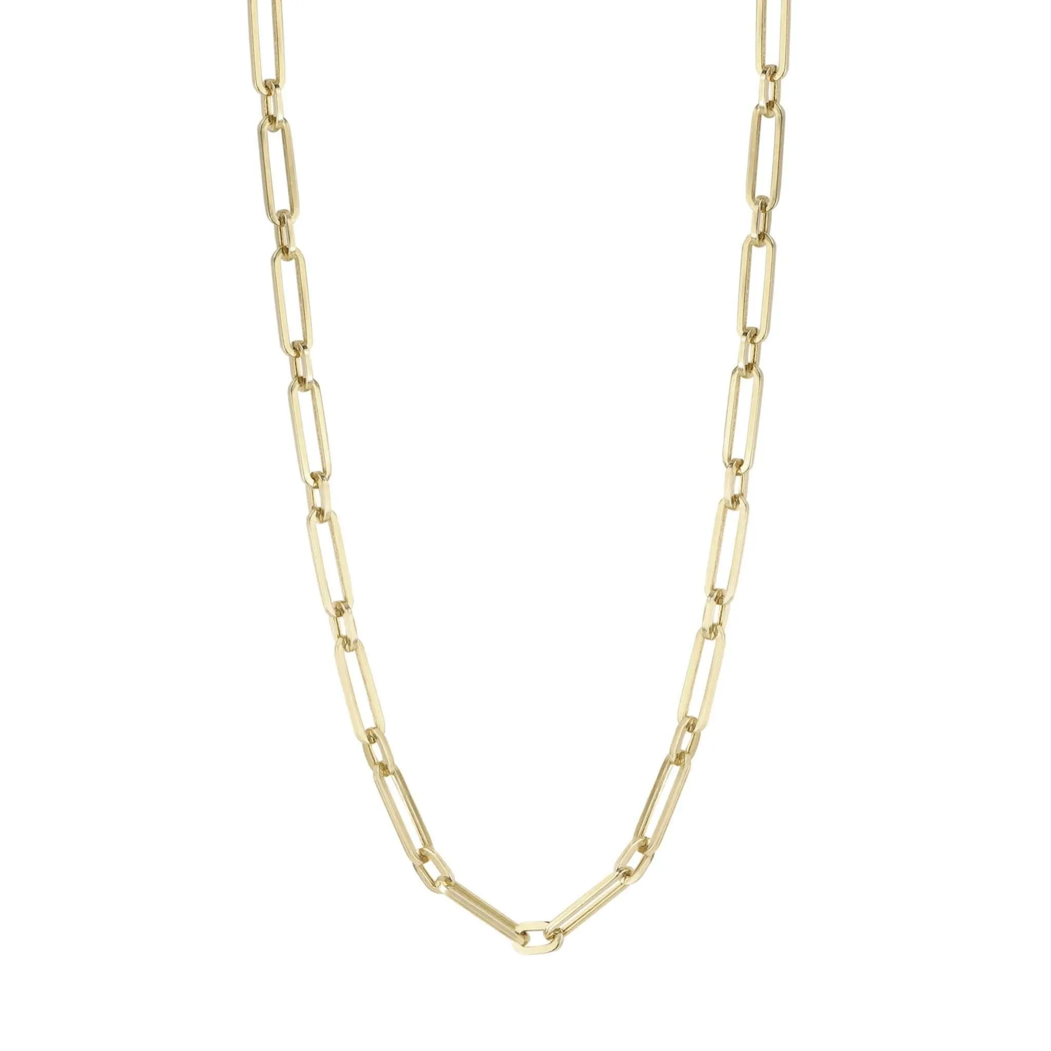 14K Gold Ma'ayan Paperclip Chain Necklace