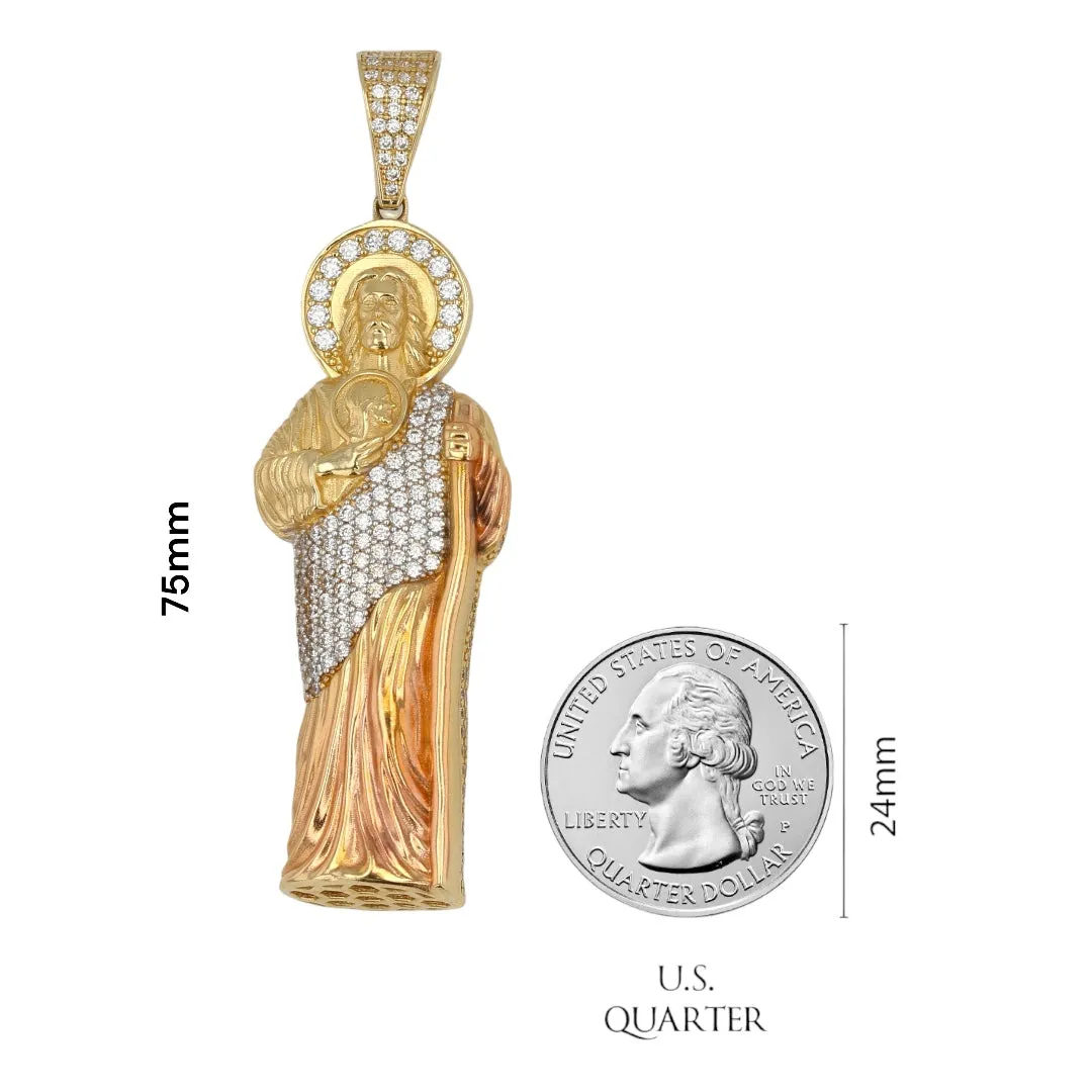 14K Yellow gold San Jude pendant-317889