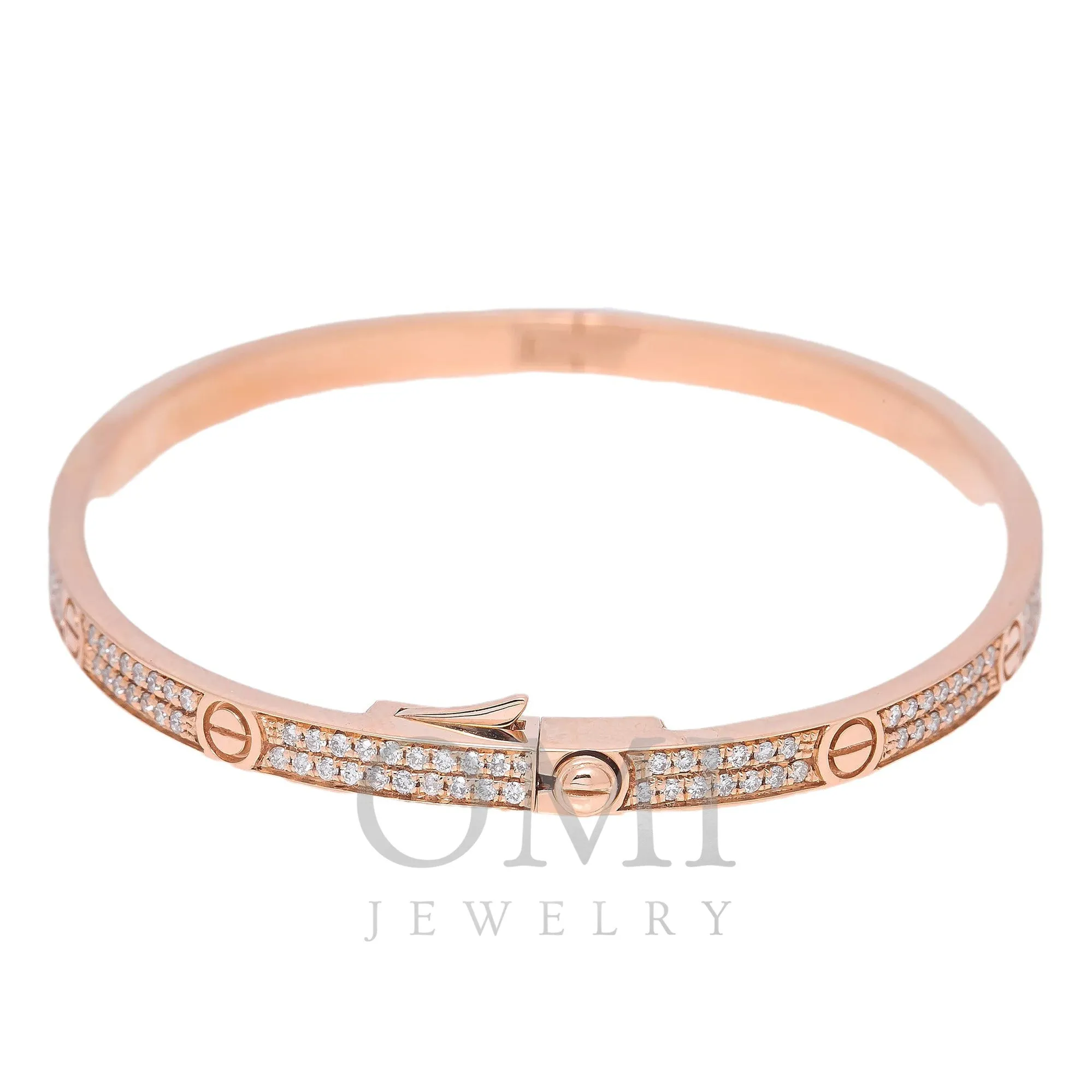 18K ROSE GOLD CUSTOM BRACELET WITH DIAMONDS