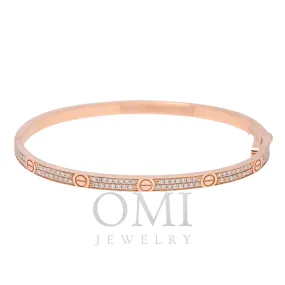 18K ROSE GOLD CUSTOM BRACELET WITH DIAMONDS