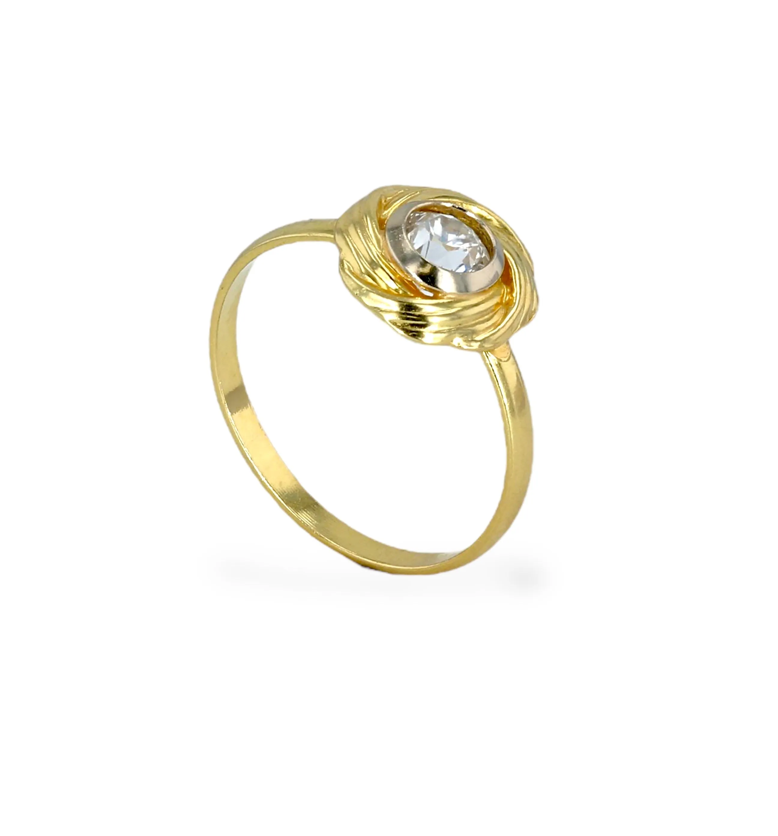 18K yellow gold knot ring