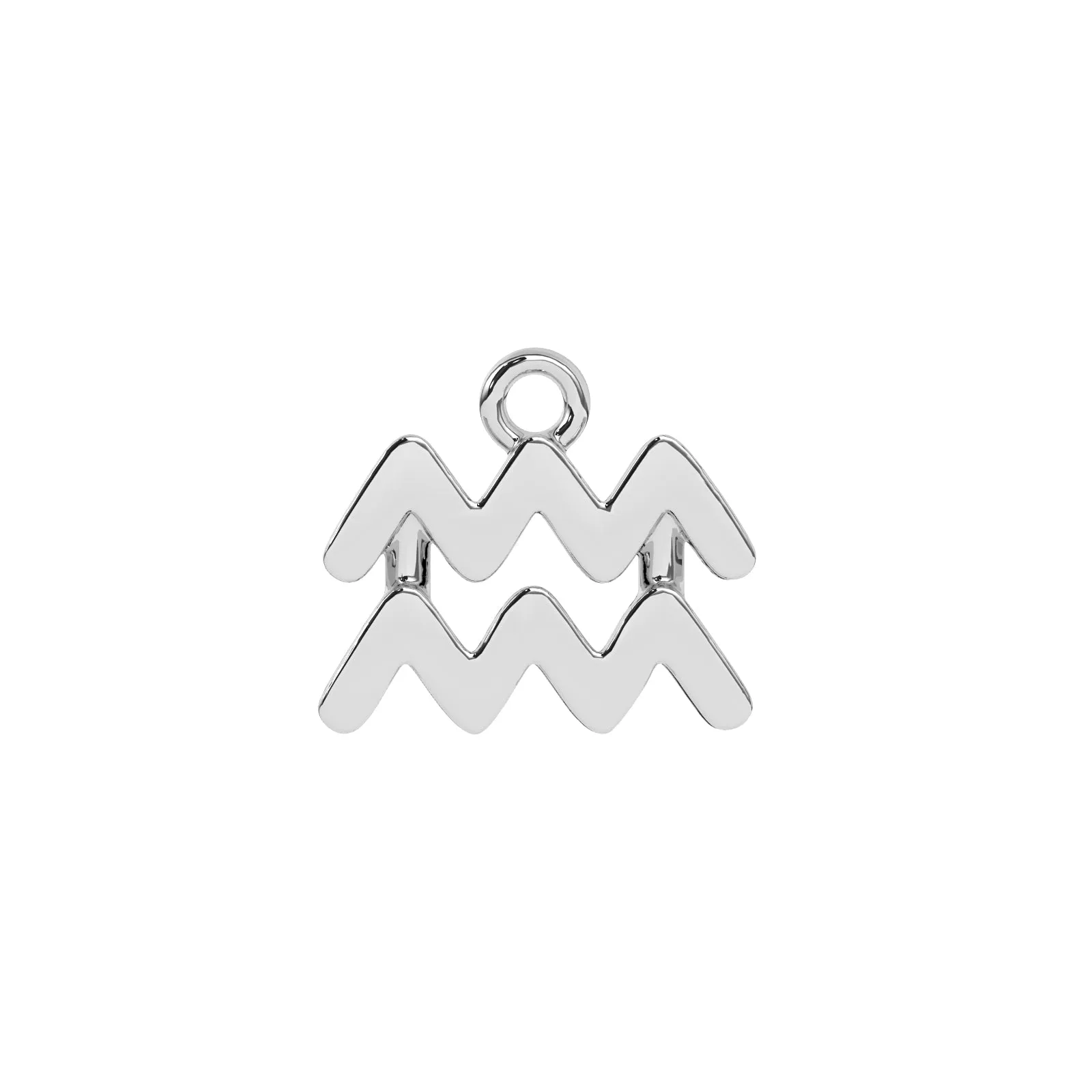 Aquarius Zodiac Charm | Sterling Silver