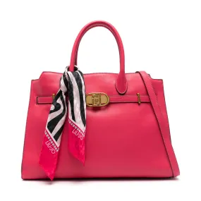 Borsa Donna Shopping a Mano LIU JO Rossa con Foulard