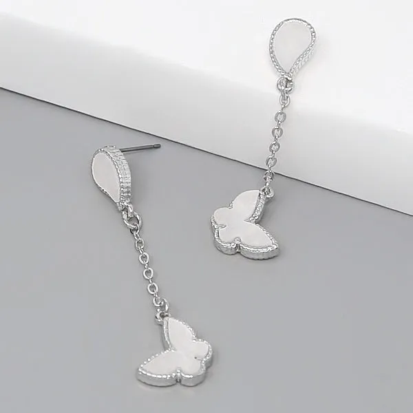 Butterfly Chain Drop Earrings