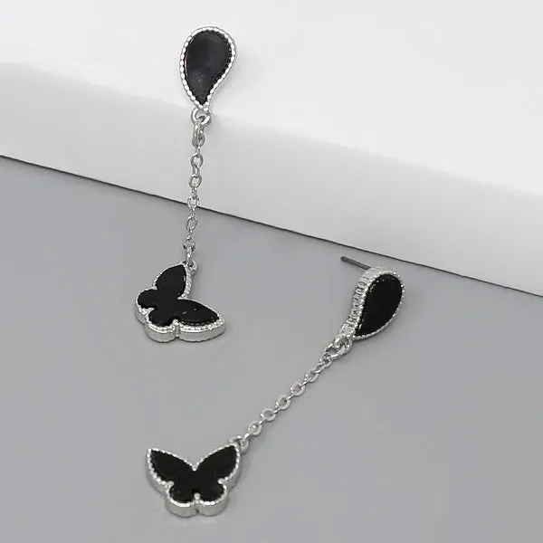 Butterfly Chain Drop Earrings