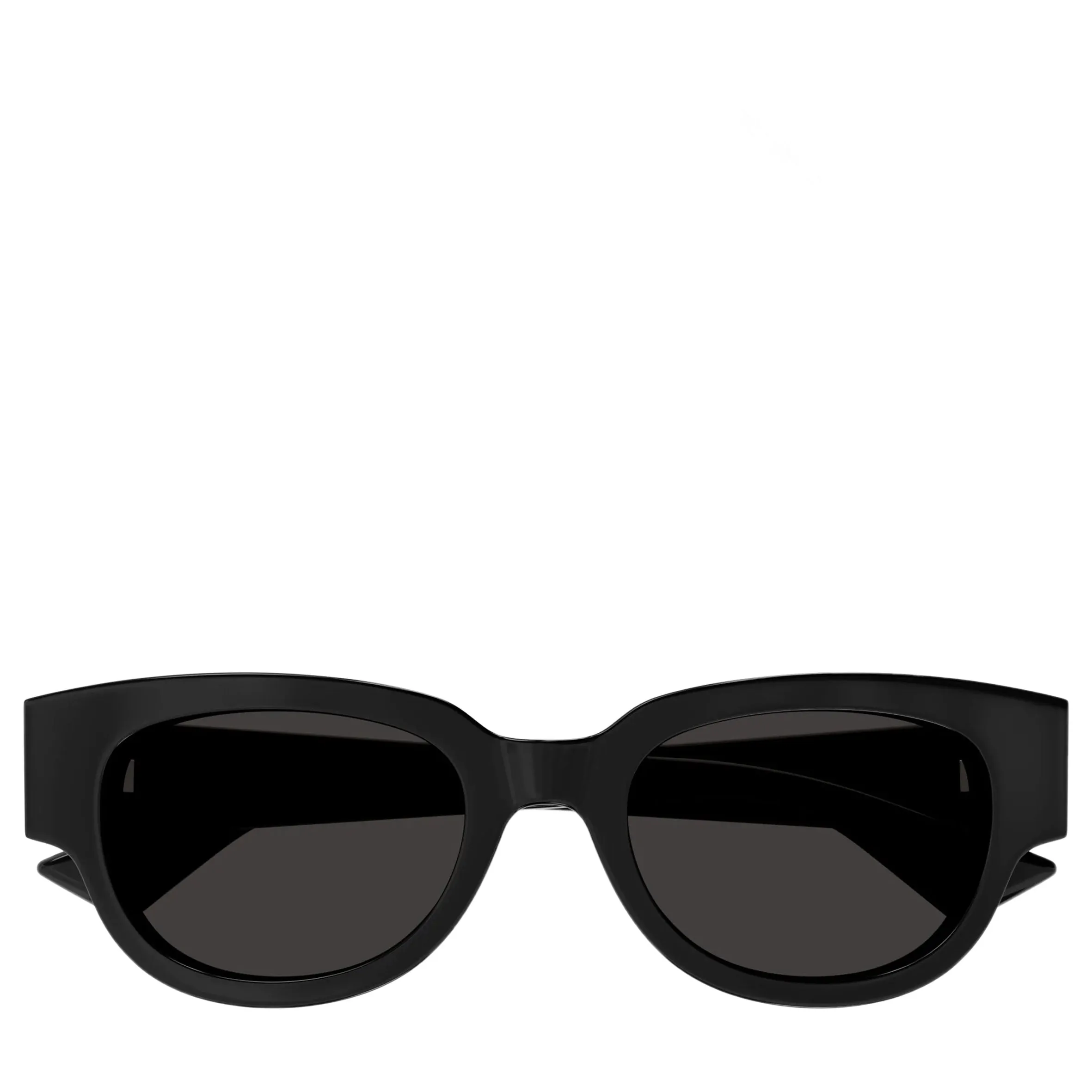 BV128S New Classic Angular Acetate Sunglasses, Black (S)