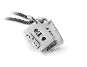 Cassettes Necklace - Silver