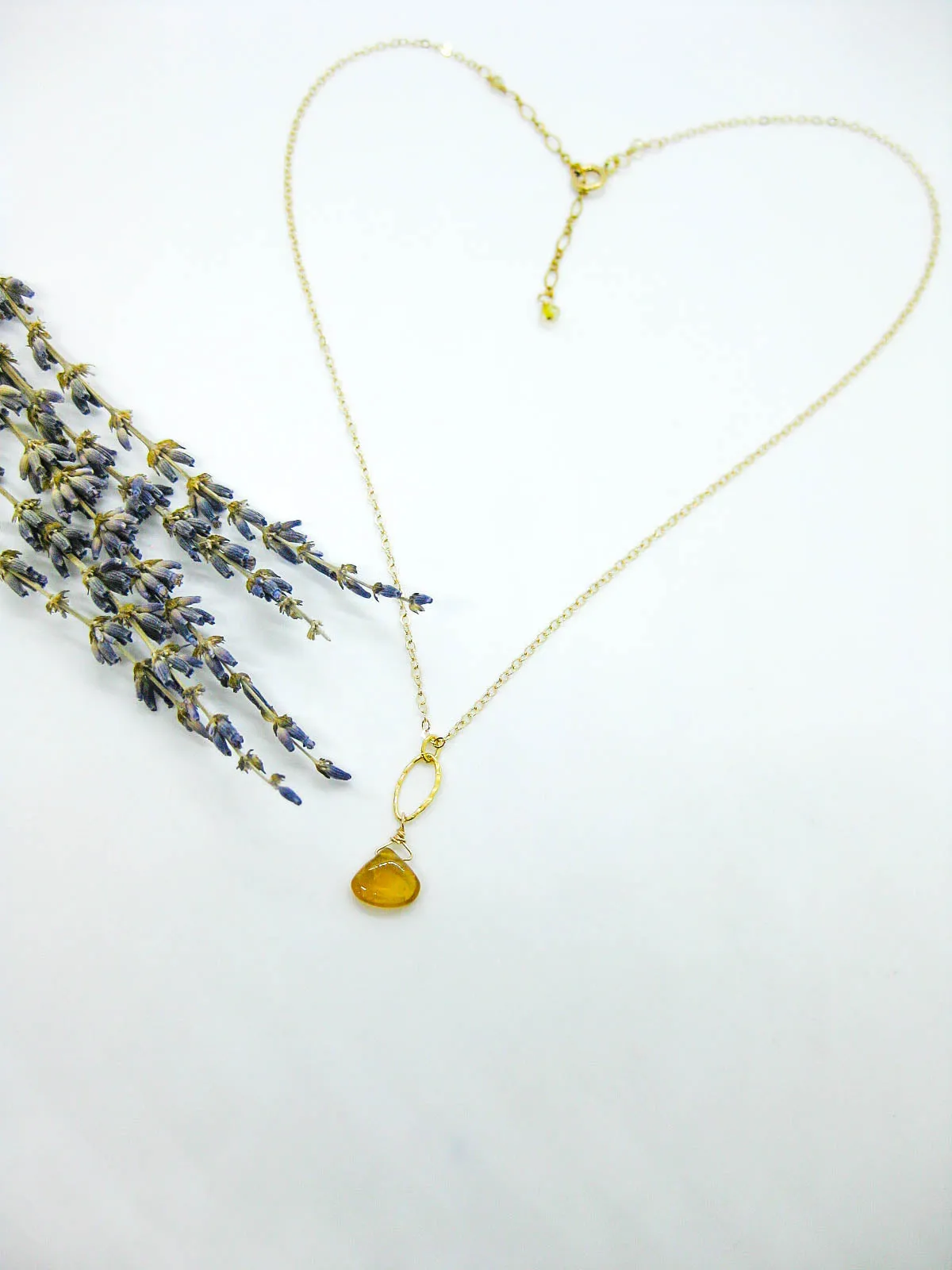 Chrysanthe: Citrine Necklace - n403