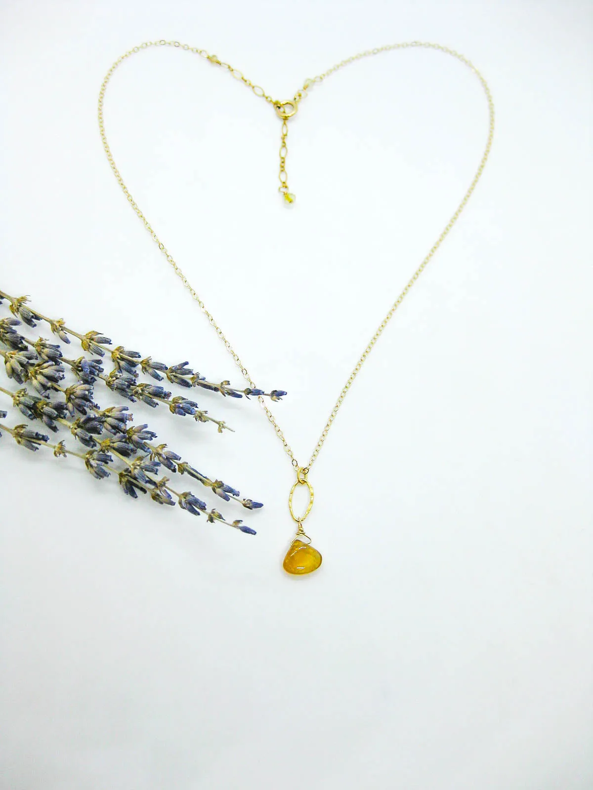 Chrysanthe: Citrine Necklace - n403