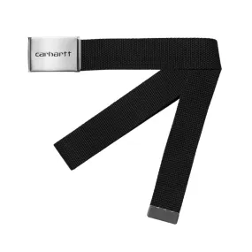 Cintura Carhartt WIP  Clip Belt Chrome Nero