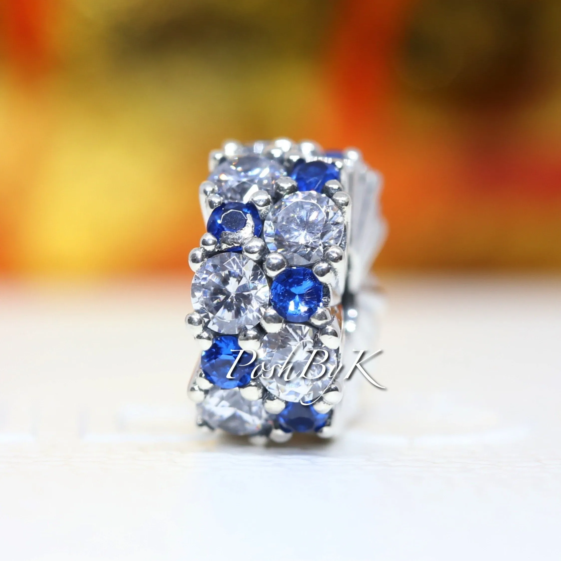 Clear & Blue Sparkling Clip 799171C01