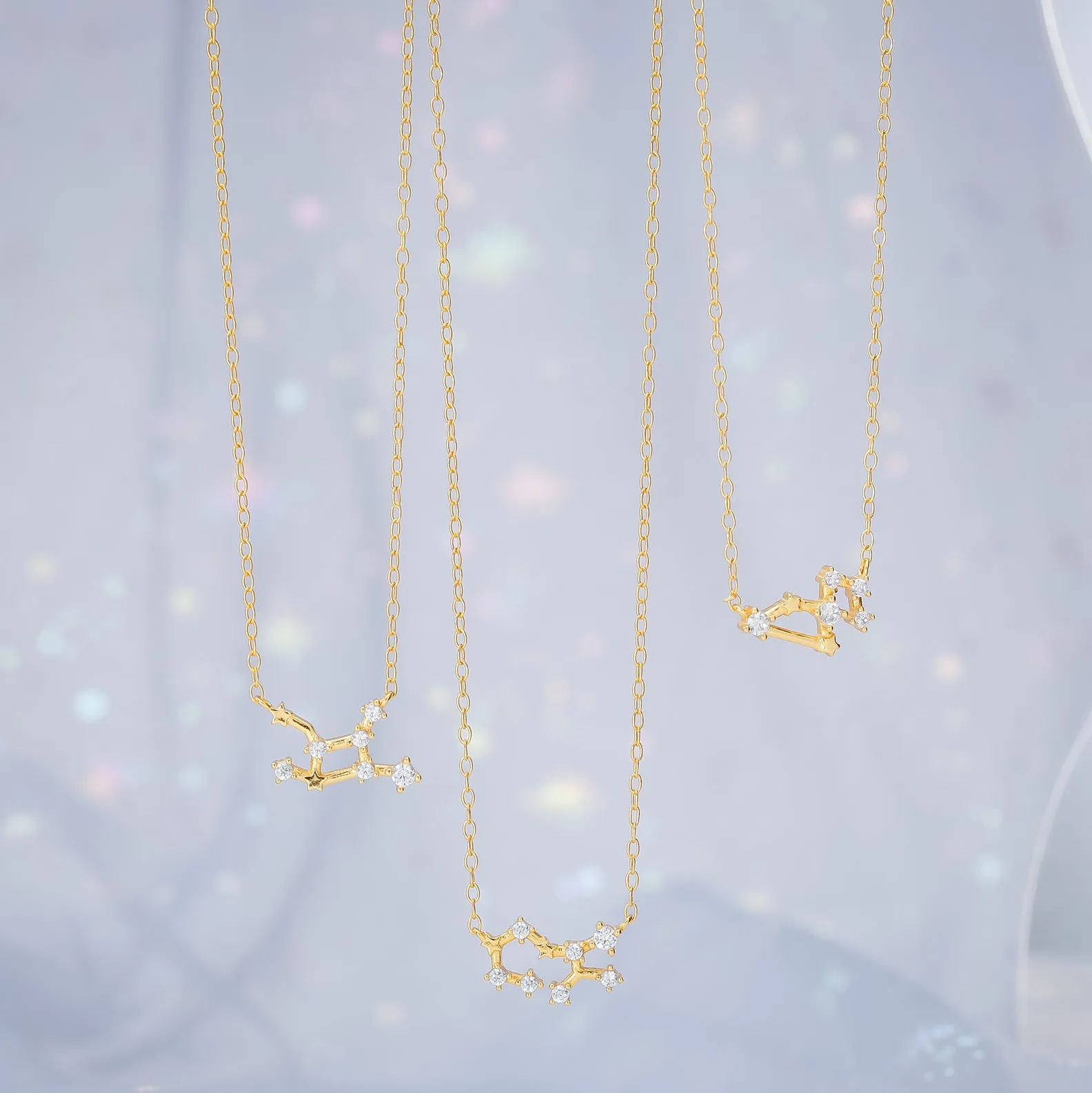 Constellation Silver Necklace - Leo