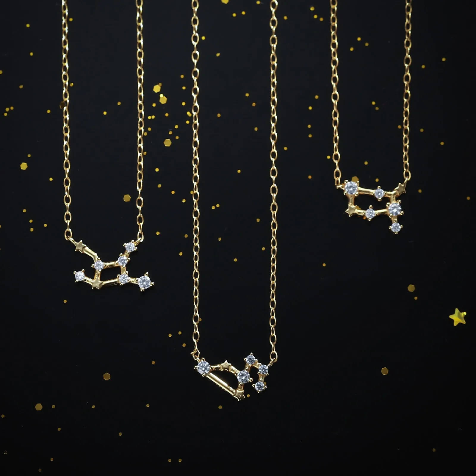 Constellation Silver Necklace - Leo