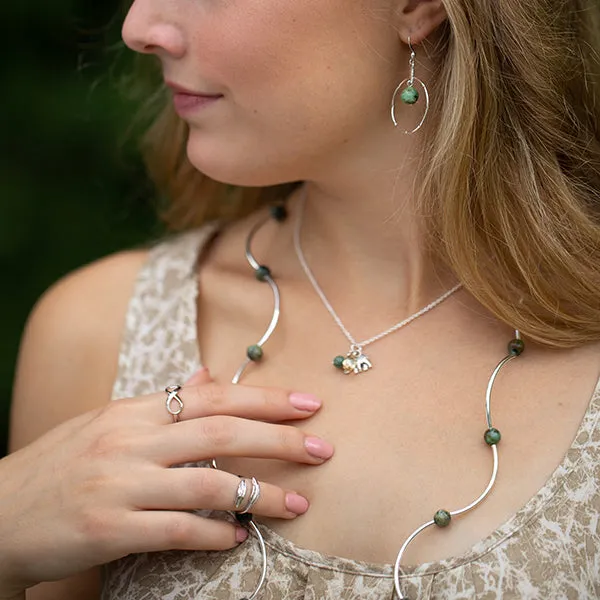 Cross | Cluster Necklace | Sterling Silver