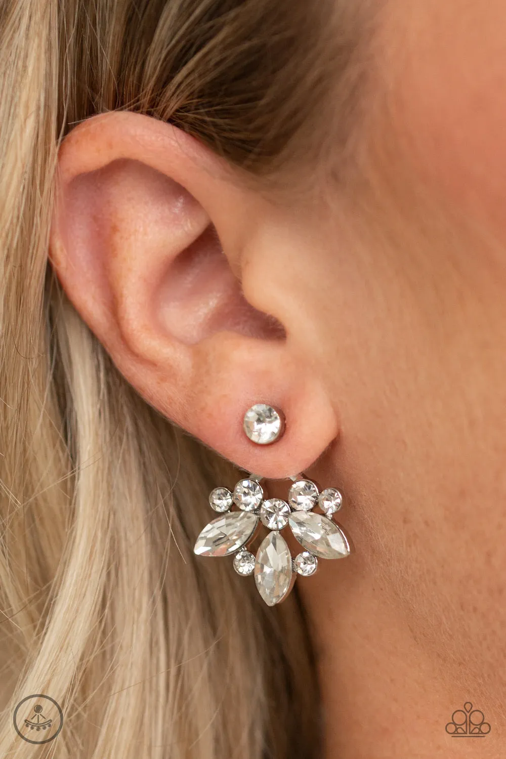 Crystal Constellations - White Post Earring