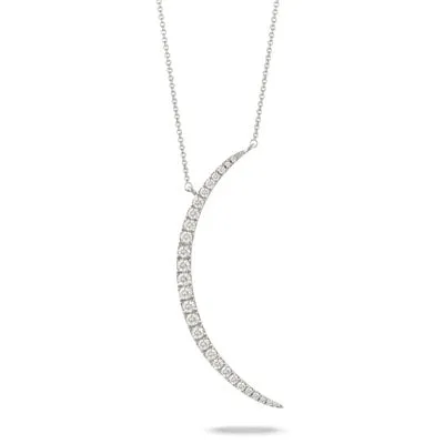 Diamond Crescent Moon Necklace