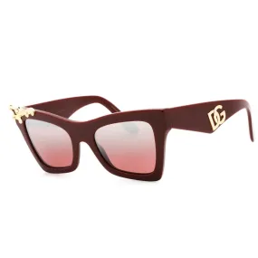 Dolce & Gabbana 0DG4434 Sunglasses Bordeaux / Pink Mirror Silver Gradient Women's