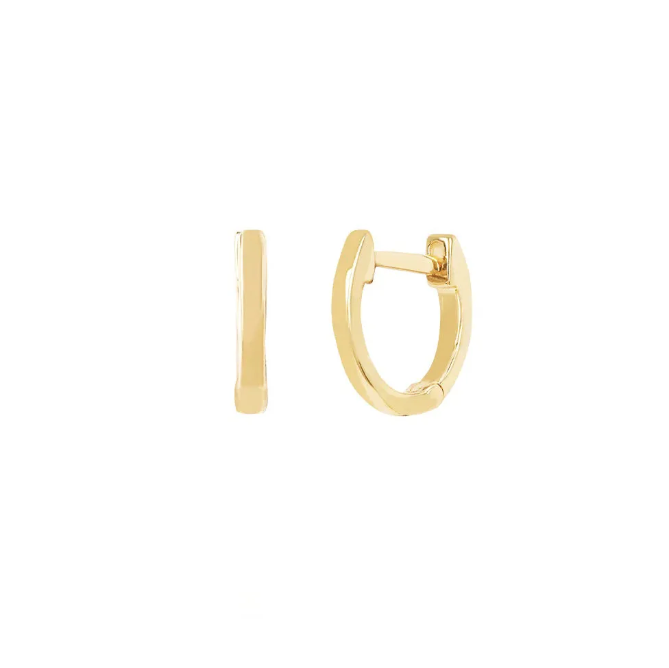 EF Collection - Yellow Gold Mini Huggie Earrings