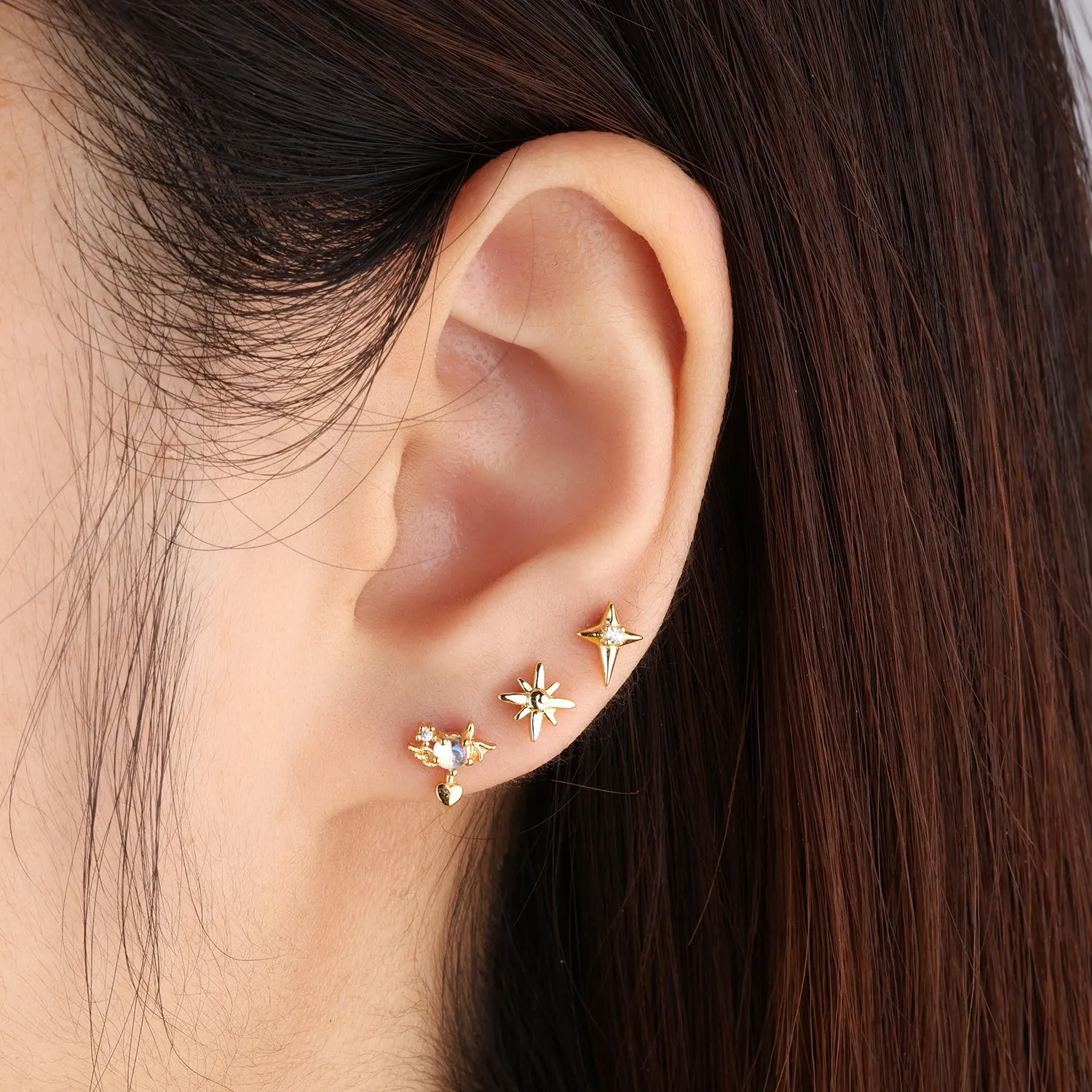 Eight-pointed Star Stud