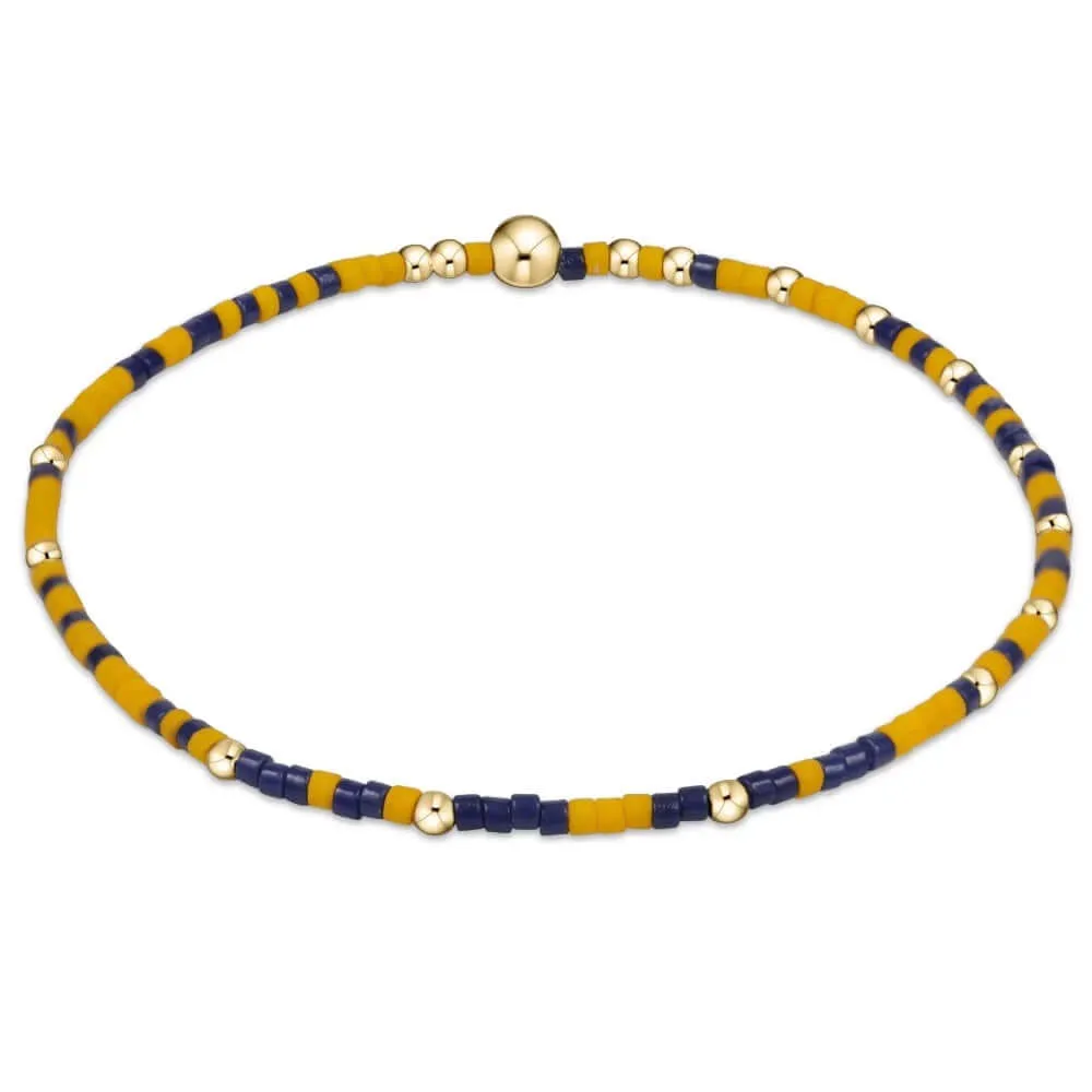 ENewton Gameday Golden Yellow/Matte Navy Hope Unwritten Bracelet