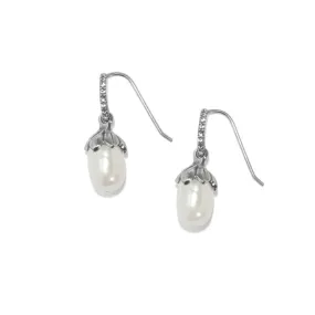 Everbloom Pearl Drop French Wire Earrings