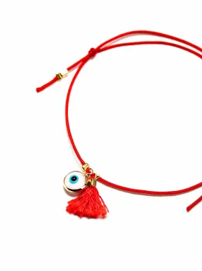 Evil Eye Tassel Bracelet