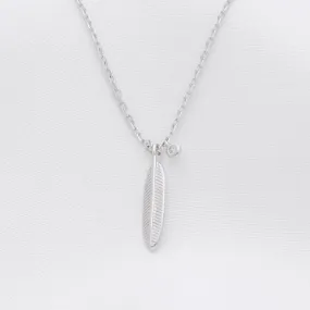 Feather Sterling Silver Necklace