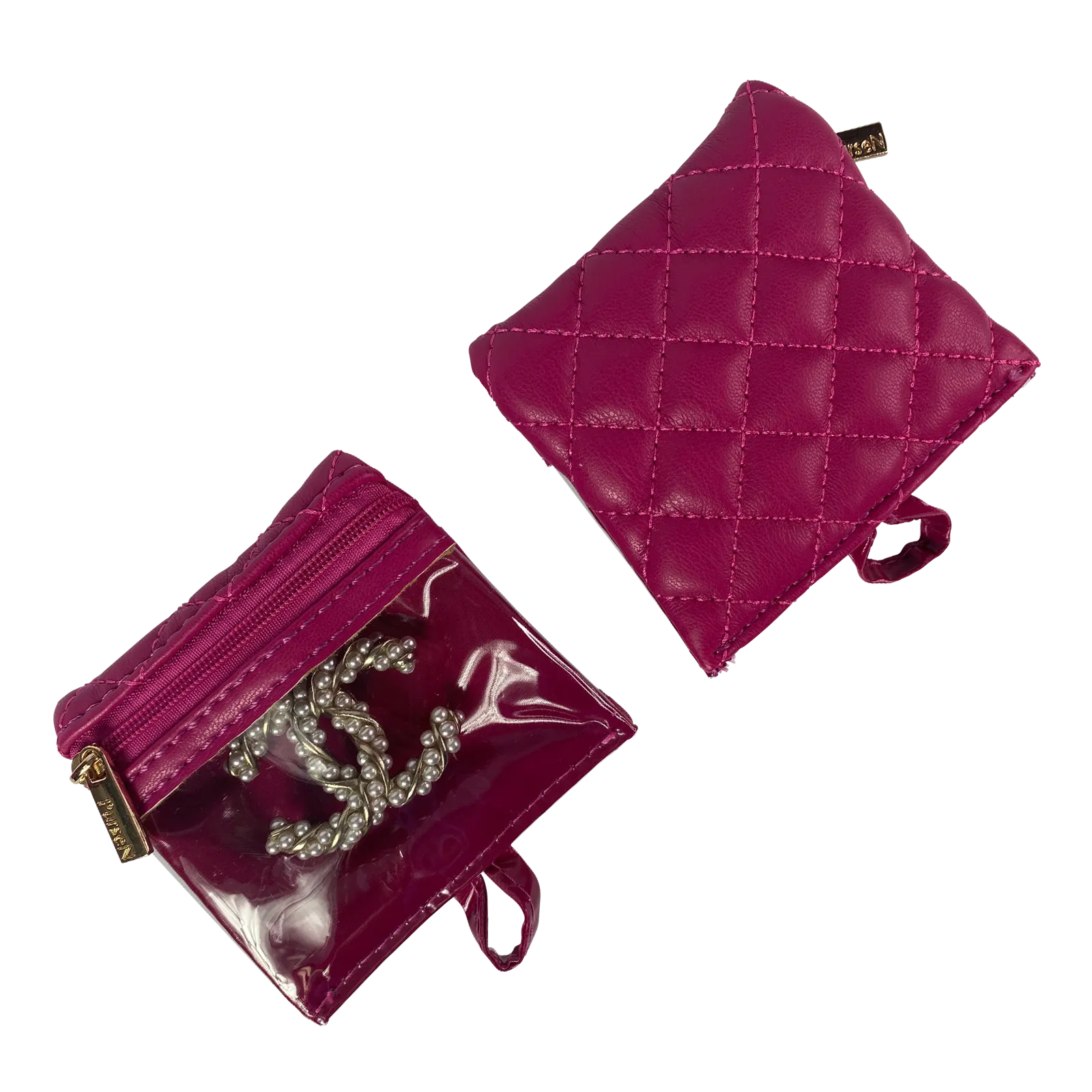 Getaway Jewelry Case - Magenta Quilted