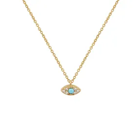 Gold Evil Eye Necklace