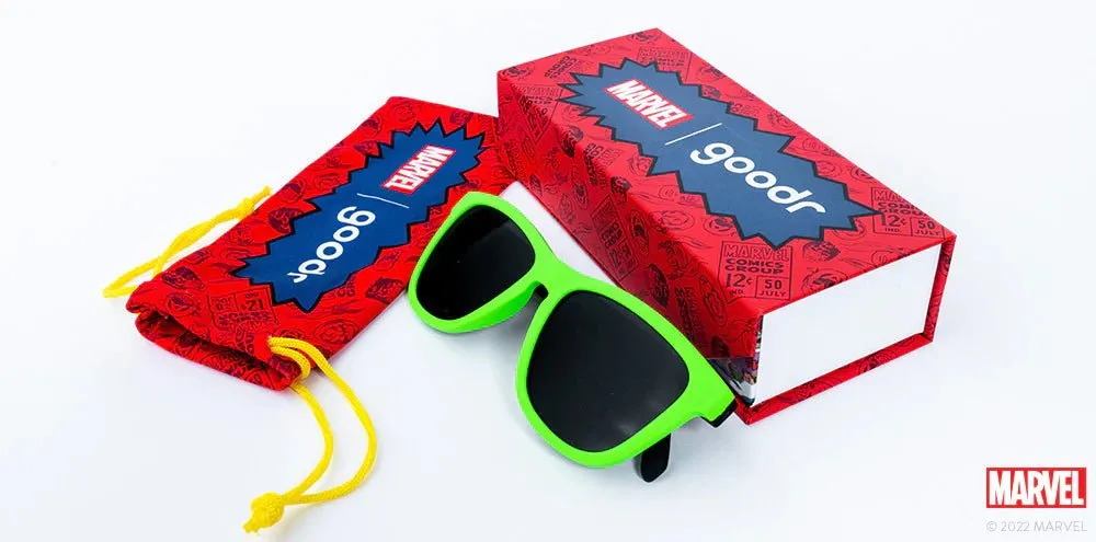 goodr OG Polarized Sunglasses Marvel Comics - Hulk - Gamma Ray Blockers