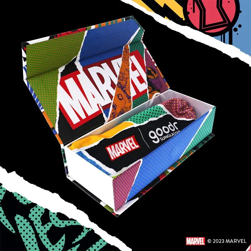 goodr OG Polarized Sunglasses MARVEL REMIX - Super Hero Super Fan