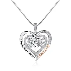 Heart of Life Family Tree Grandma Pendant