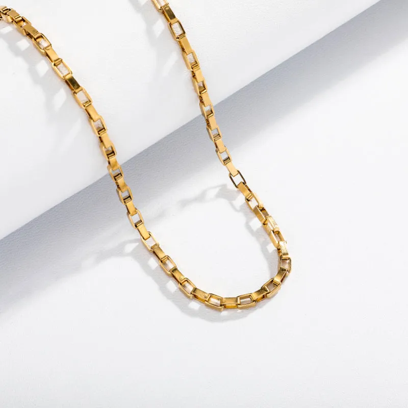 Hip Hop 4/6mm Stainless Steel Clavicle Chain