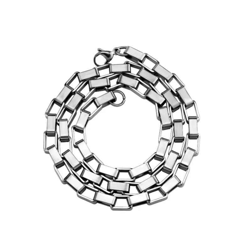 Hip Hop 4/6mm Stainless Steel Clavicle Chain