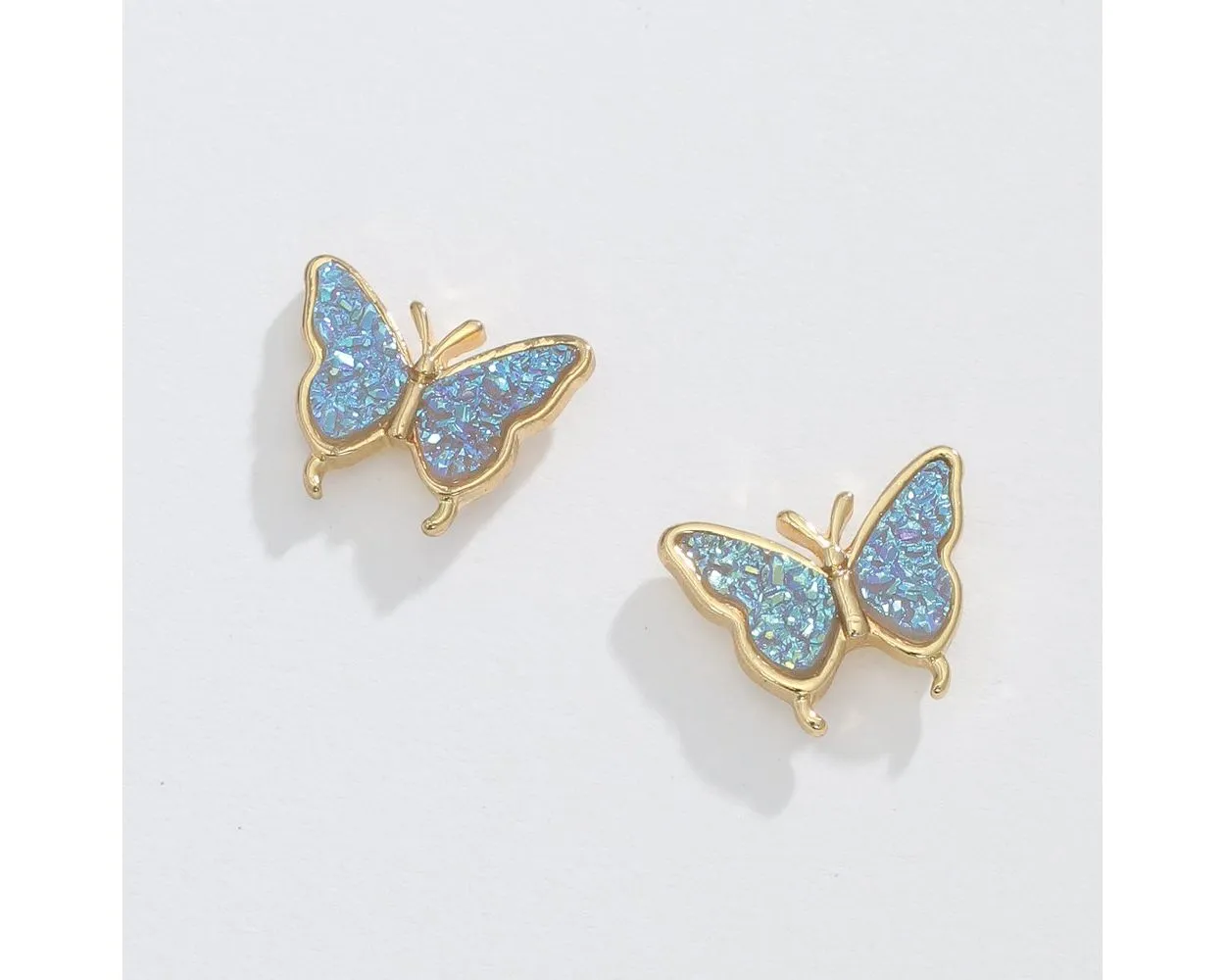 Iridescent Butterfly Earrings