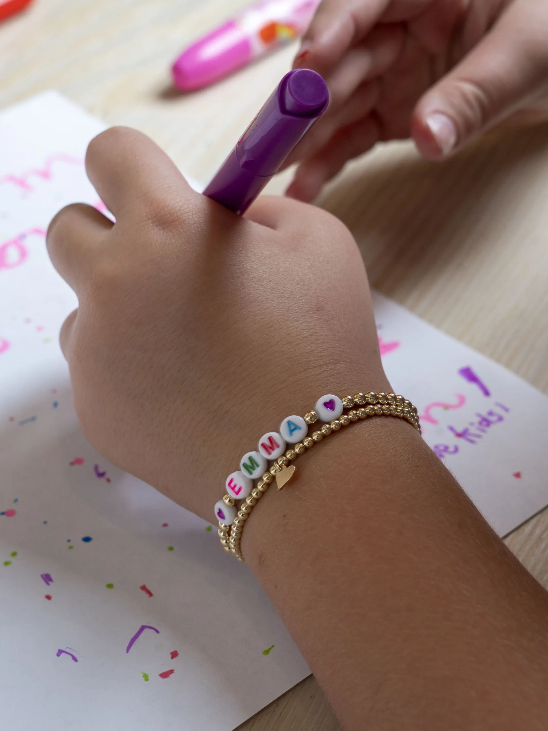 Kid Custom Name Stretch Bracelet