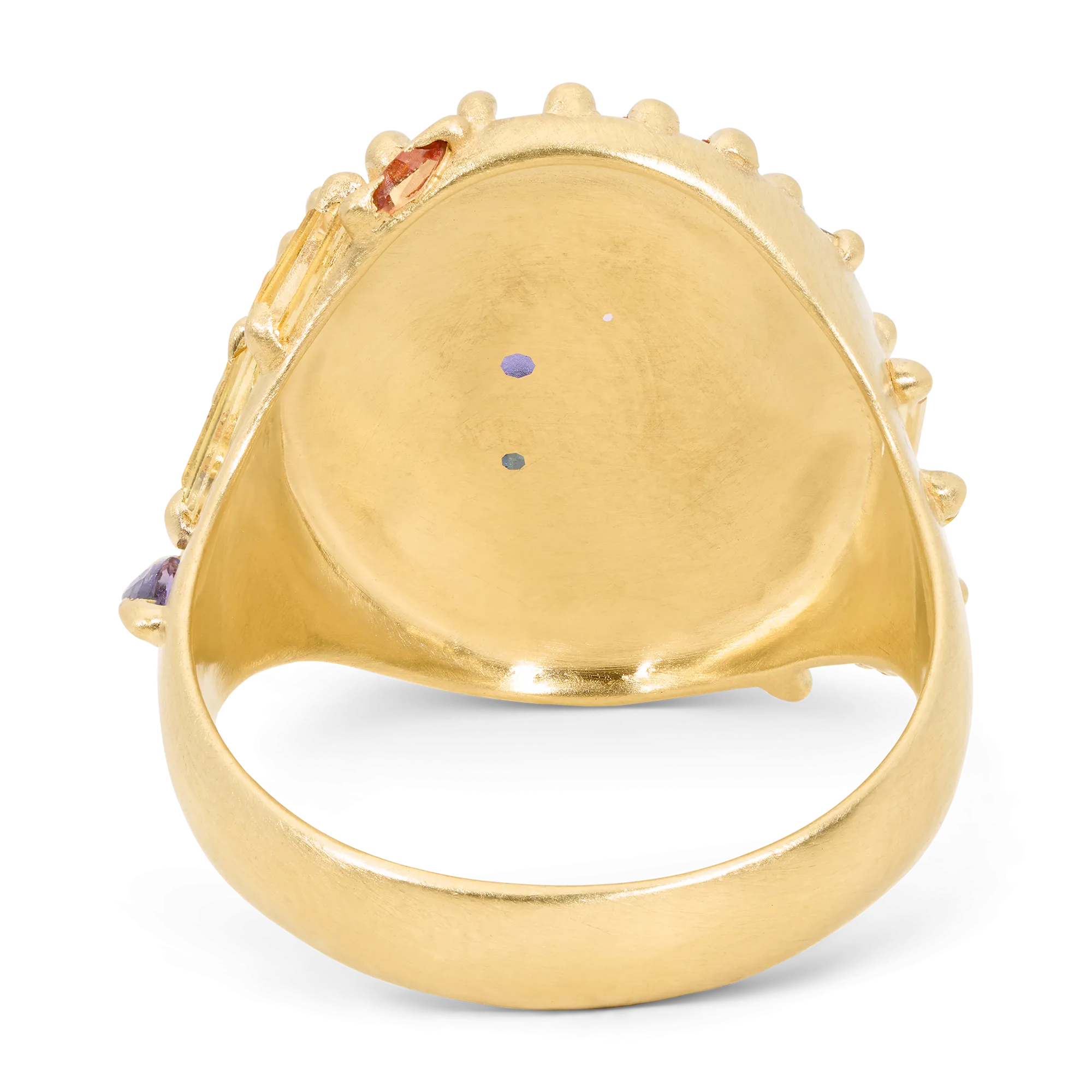 Large Blossom Crush Star Bright Signet Ring - Made to Order