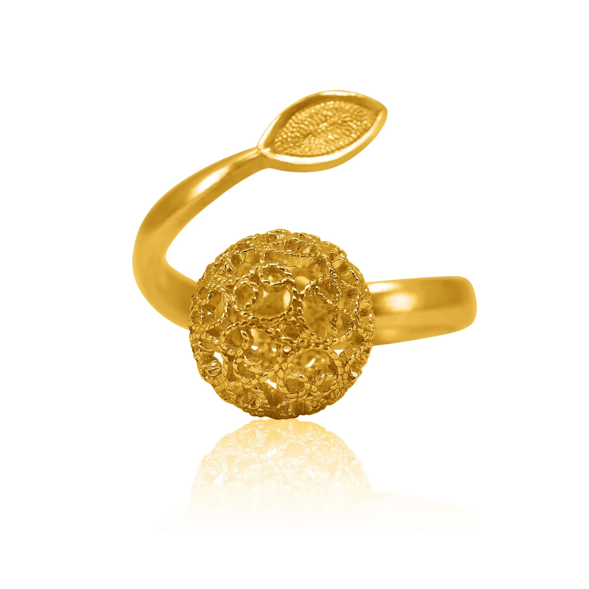 LUCRECIA GOLD SIGNATURE RING FILIGREE