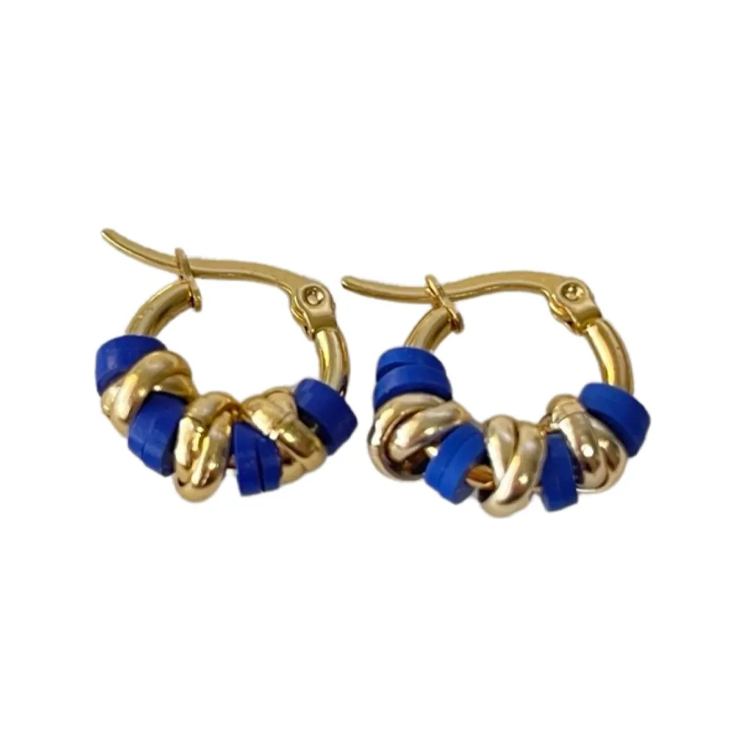 MANU HAWAII RONDELLE HOOP EARRINGS