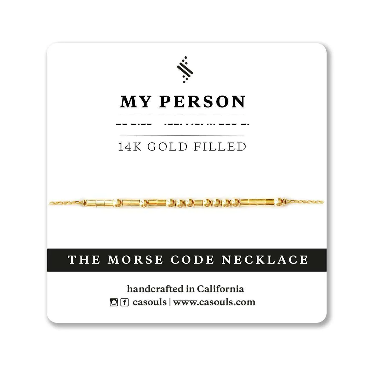 MY PERSON - MORSE CODE NECKLACE