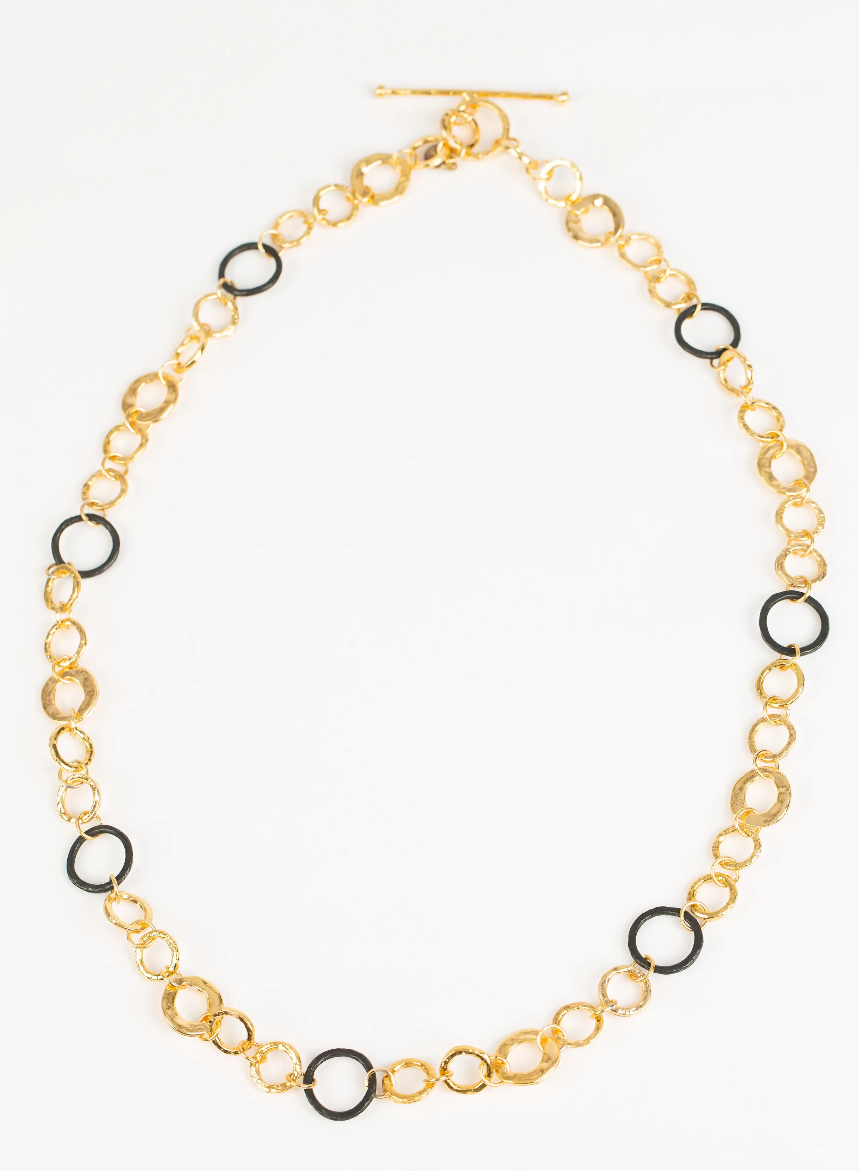 Naylah Necklace (Signature Gold & Black Link Chain Details)