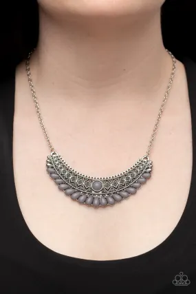 Paparazzi Abundantly Aztec - Silver Necklace