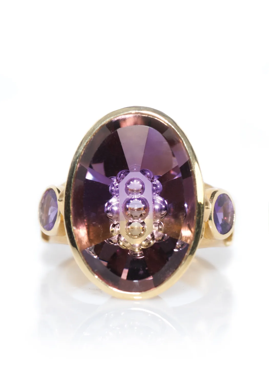 Paula Crevoshay 18K Gold Ametrine Ring