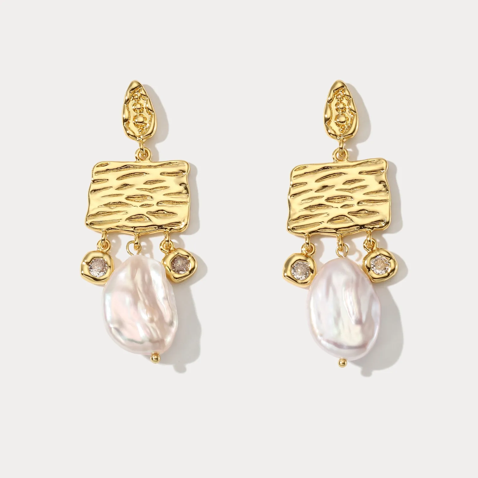 Pearl Diamond Earrings