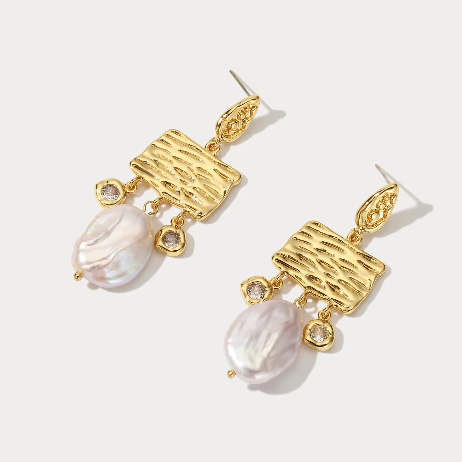 Pearl Diamond Earrings