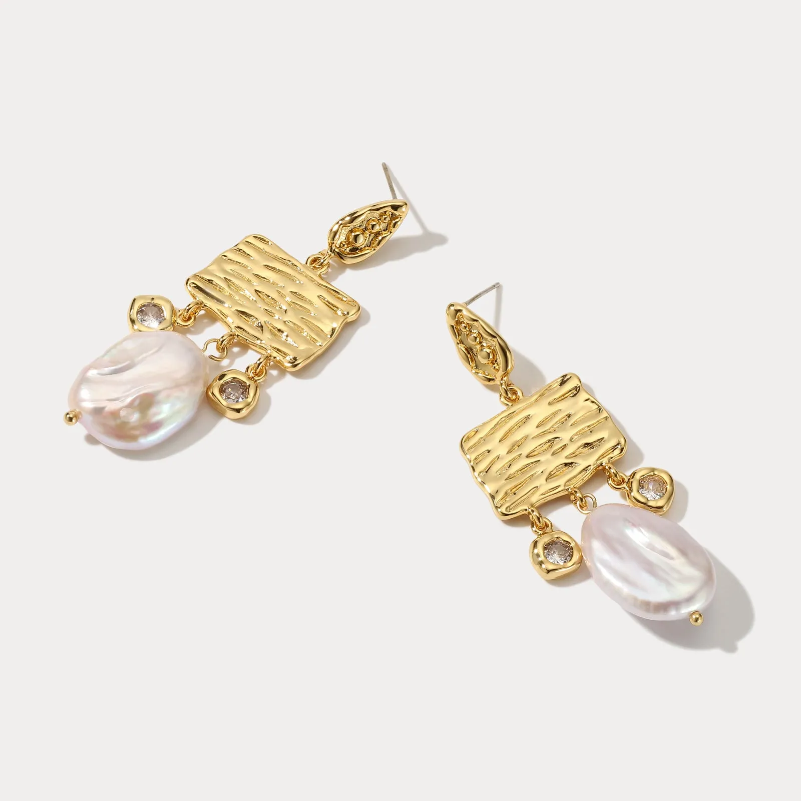 Pearl Diamond Earrings