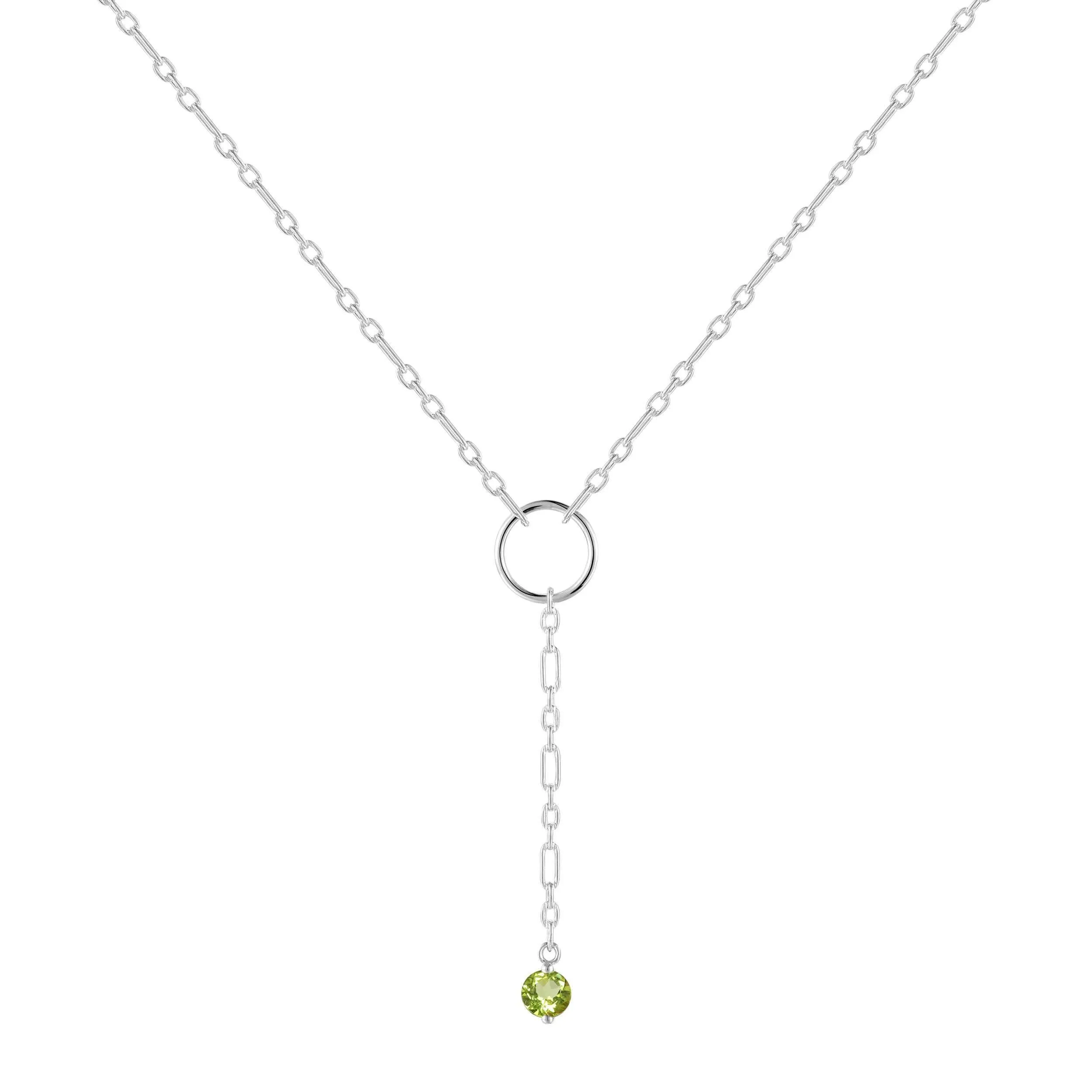 Peridot Drop Necklace