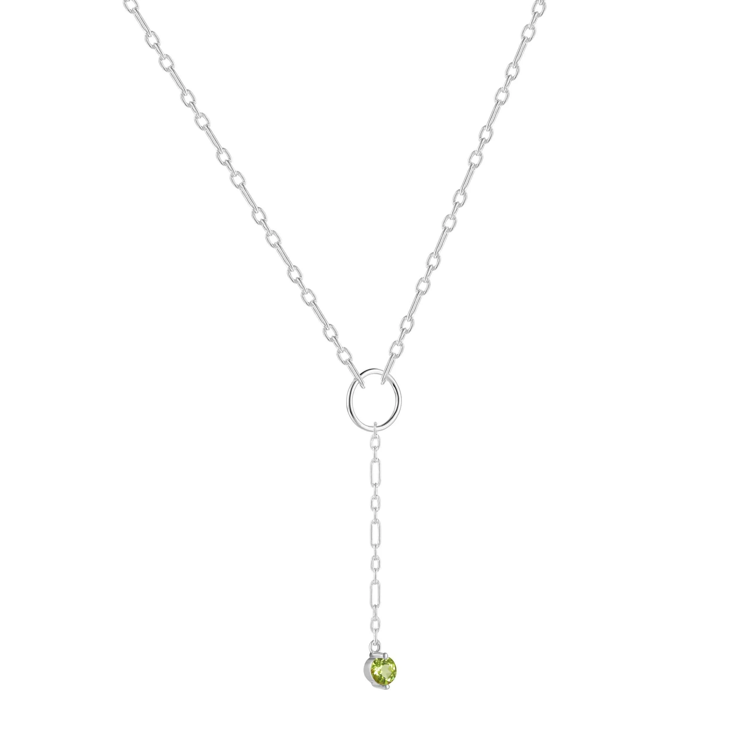 Peridot Drop Necklace